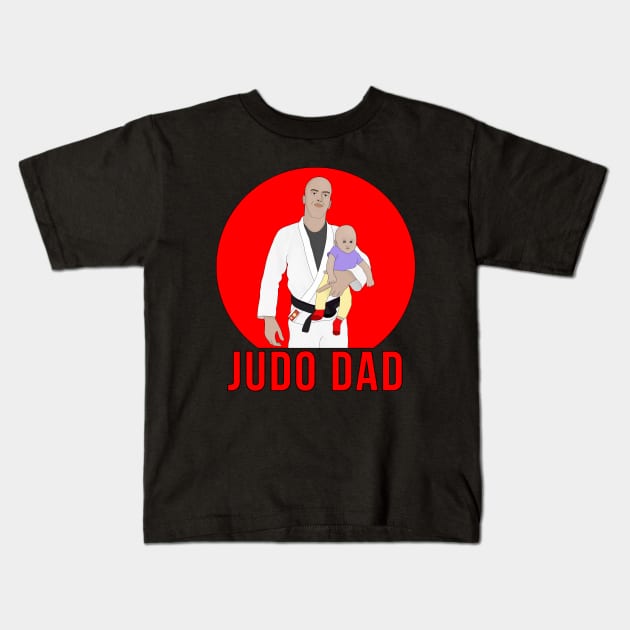 Judo Dad Kids T-Shirt by DiegoCarvalho